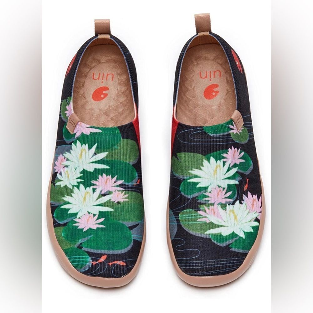 UIN Women's The National Gallery Shoes (Monet Water- Lily Pond Recreation V2) - Picture 2 of 8